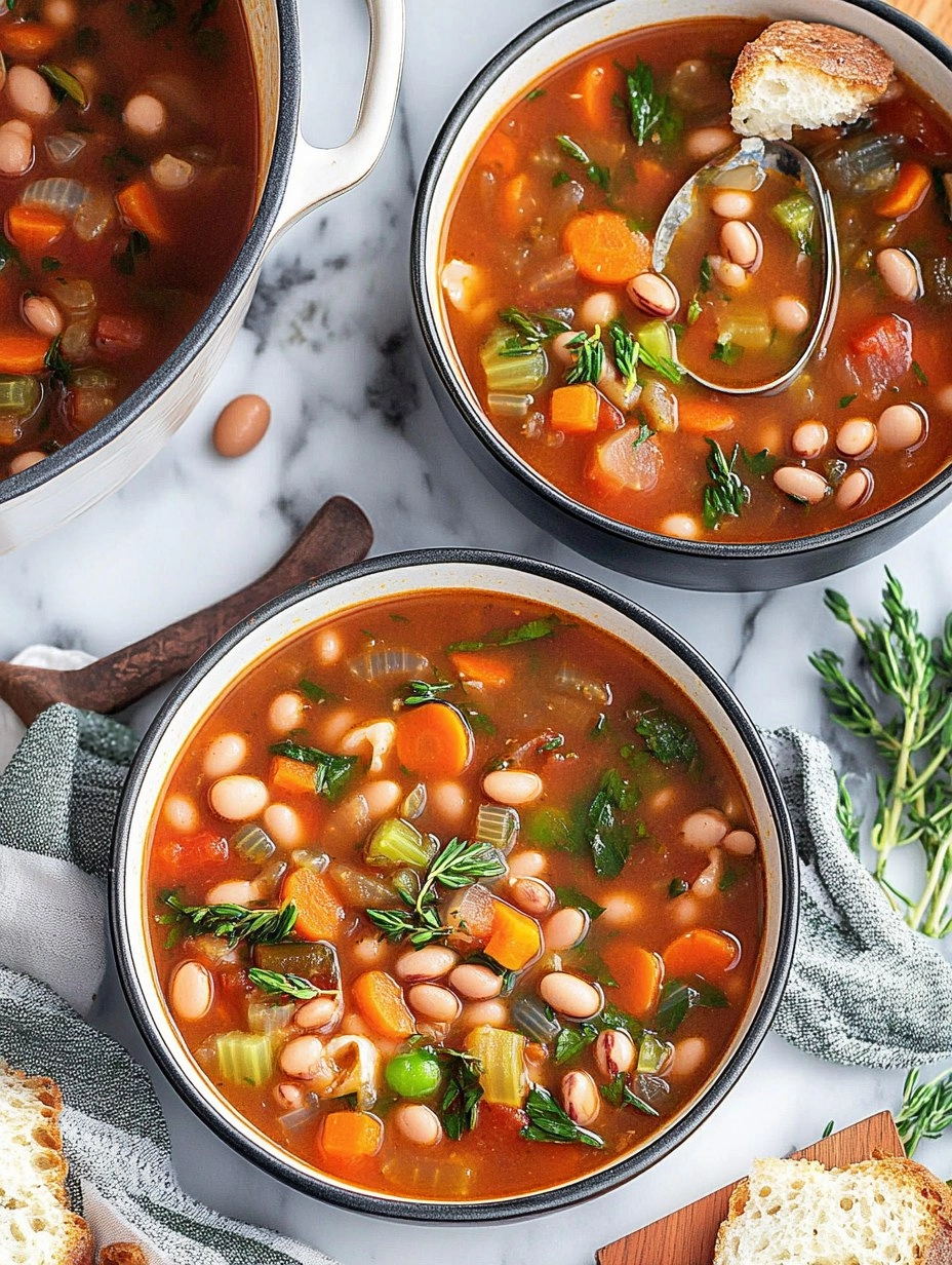 Minestrone Soup | Easy Vegetable and Bean Soup
