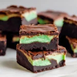 Mint-Chocolate-Brownies-Easy-St-Patricks-Day-Fudgy-Brownies-Recipe