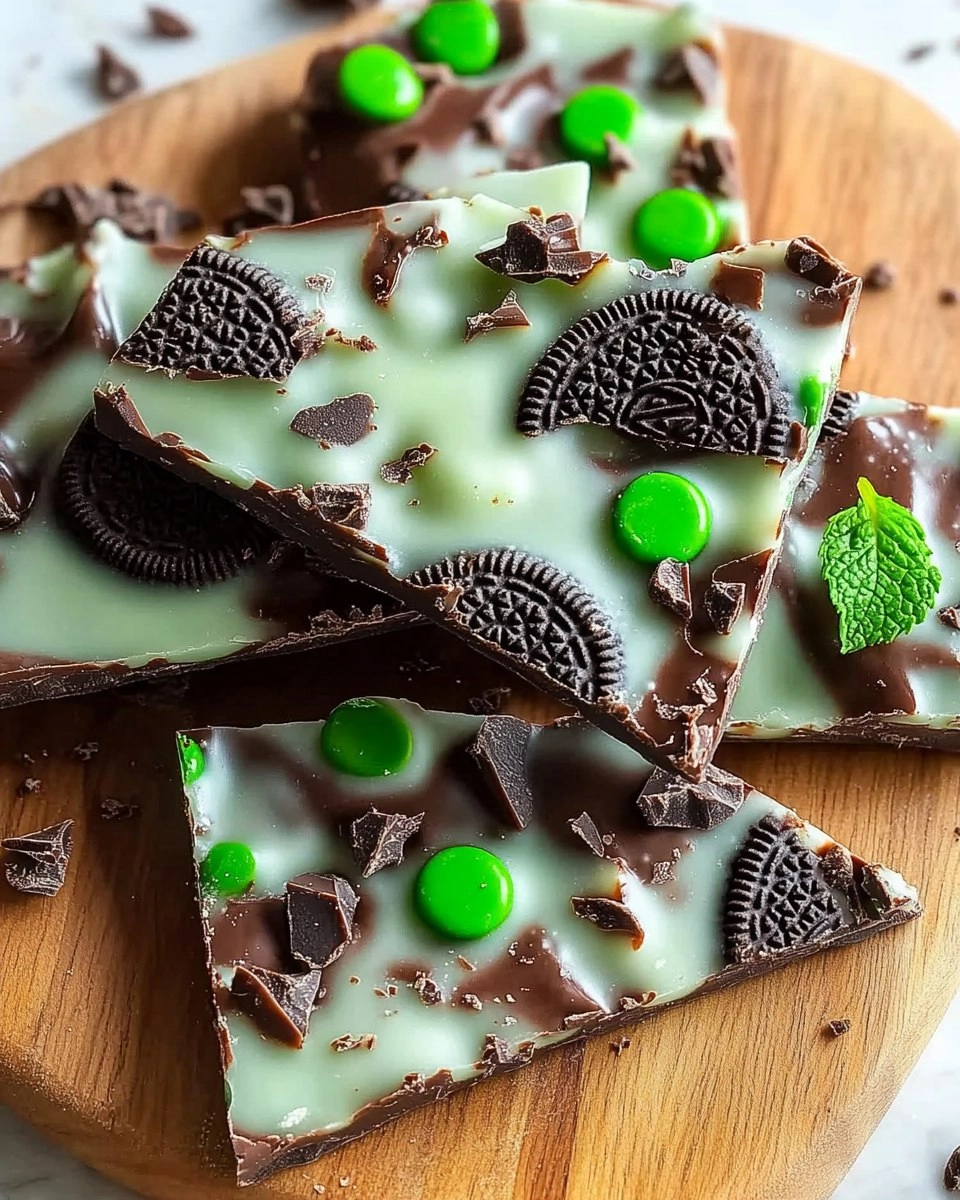 Mint Oreo Chocolate Bark 82 Mint Oreo Chocolate Bark