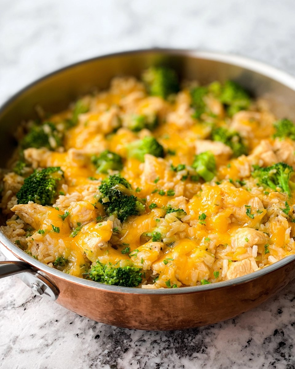 One Pan Cheesy Chicken Broccoli and Rice 117 One Pan Cheesy Chicken Broccoli and Rice