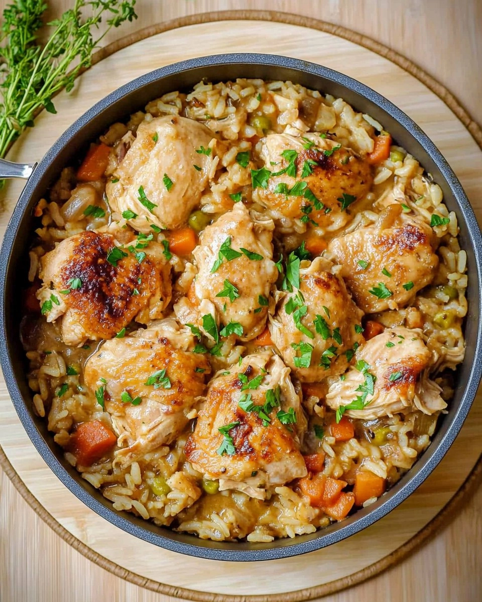 One Pot Chicken and Rice | Creamy Comfort Meal
