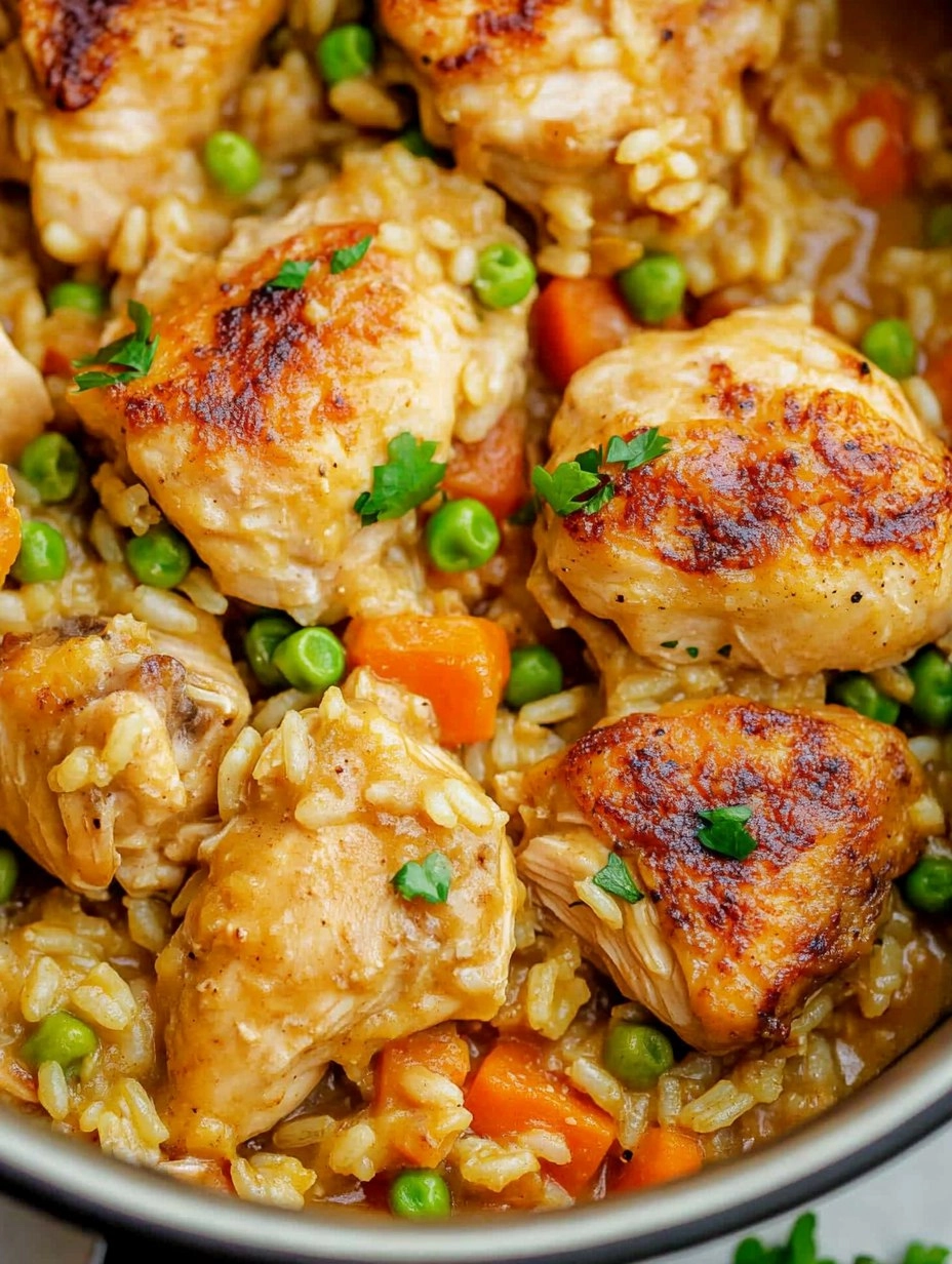 One Pot Chicken and Rice | Creamy Comfort Meal