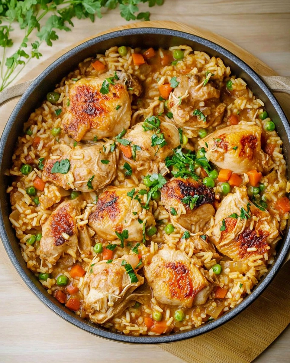 One Pot Chicken and Rice | Creamy Comfort Meal