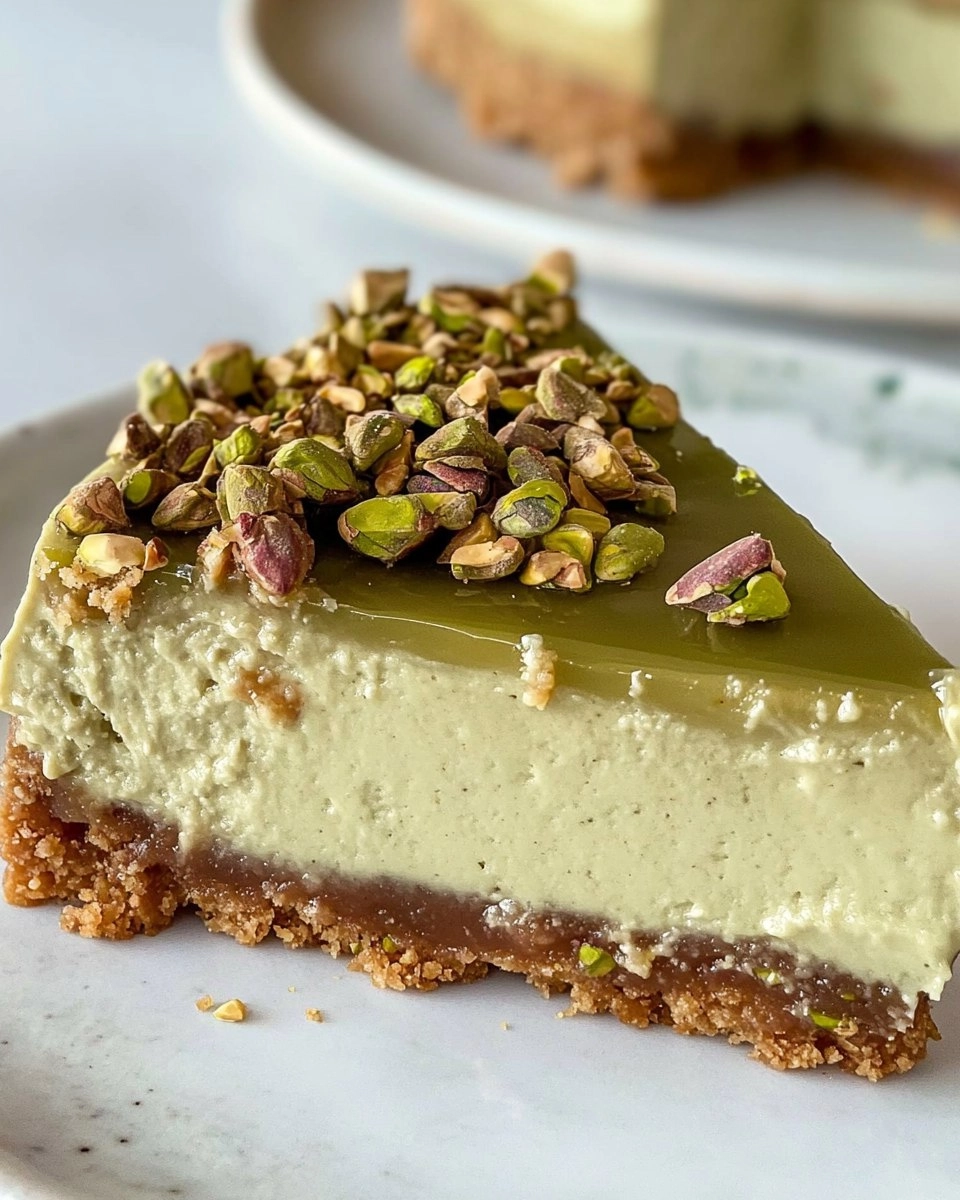 Pistachio Cheesecake | Easy No-Bake Green Dessert