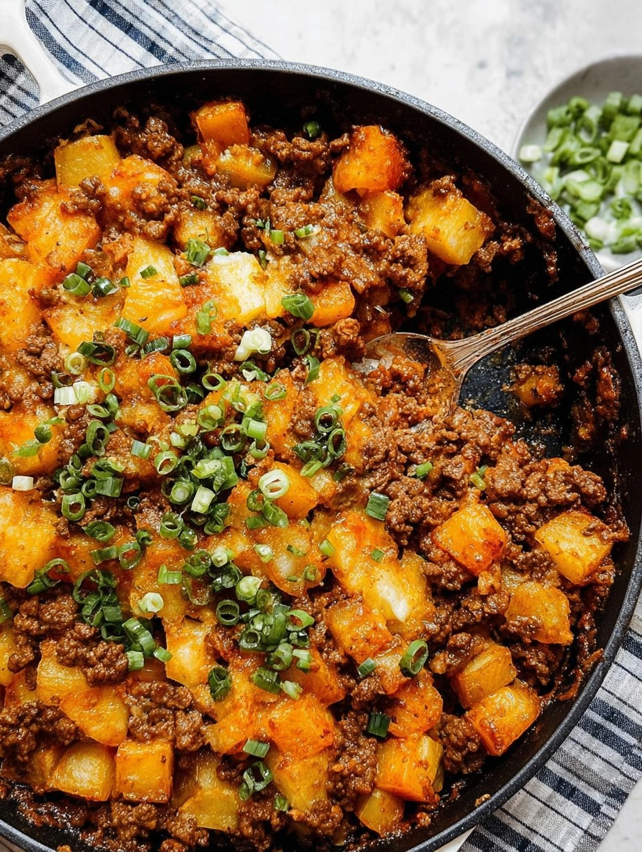 Quick Ground Beef and Potatoes 
