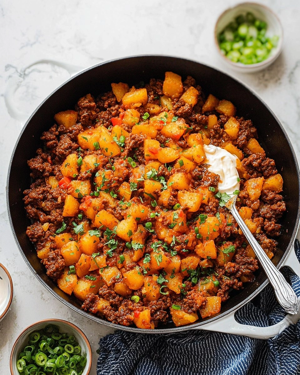 Quick Ground Beef and Potatoes 