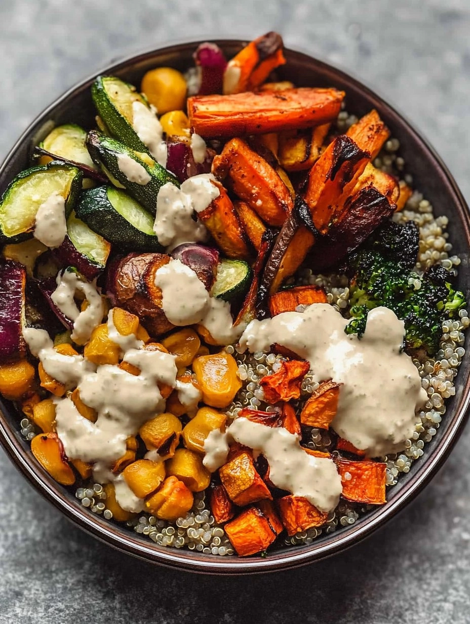 Quinoa Buddha Bowl | Healthy Grain Bowl with Roasted Veggies