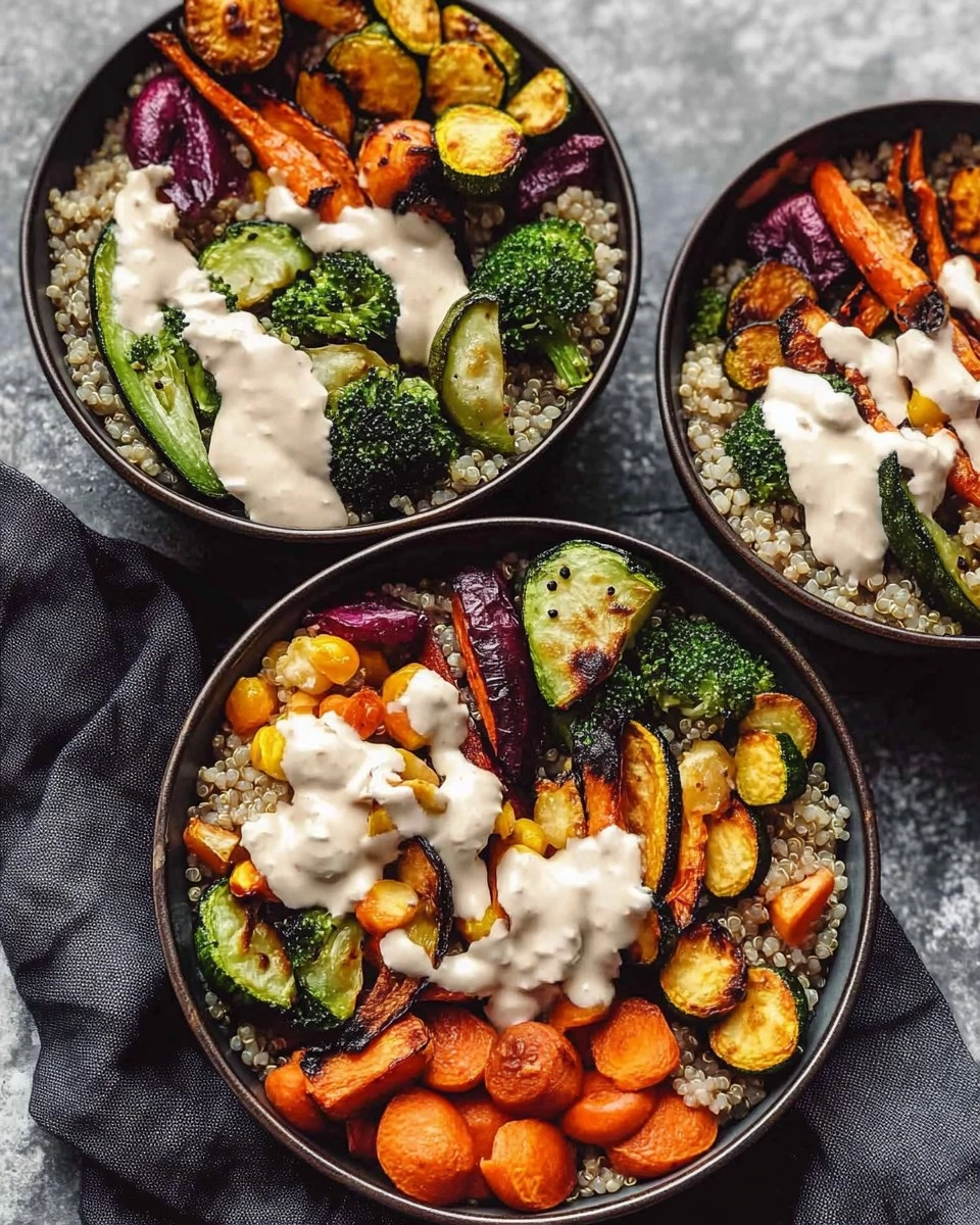 Quinoa Buddha Bowl | Healthy Grain Bowl with Roasted Veggies