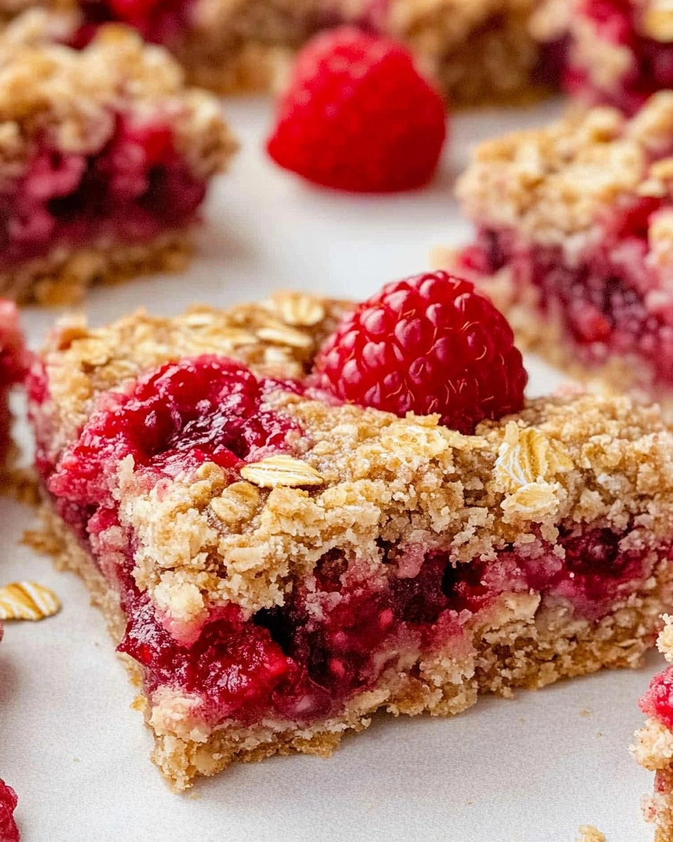 Raspberry Oat Bars