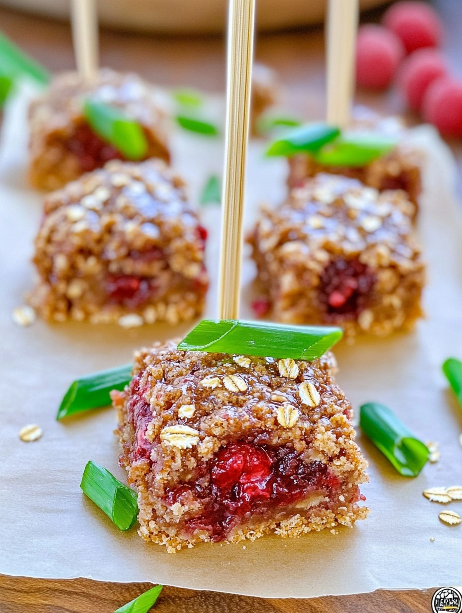 Raspberry Oat Bars