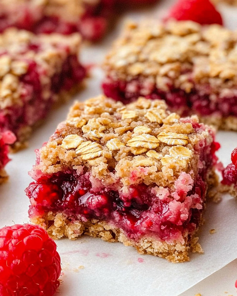 Raspberry Oat Bars