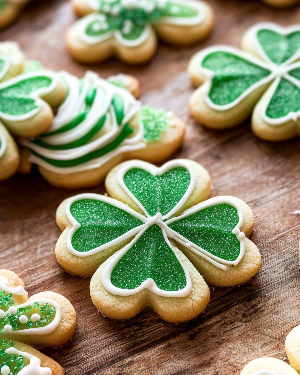 Shamrock Sugar Cookies | Decorated St Patrick's Day Cookies