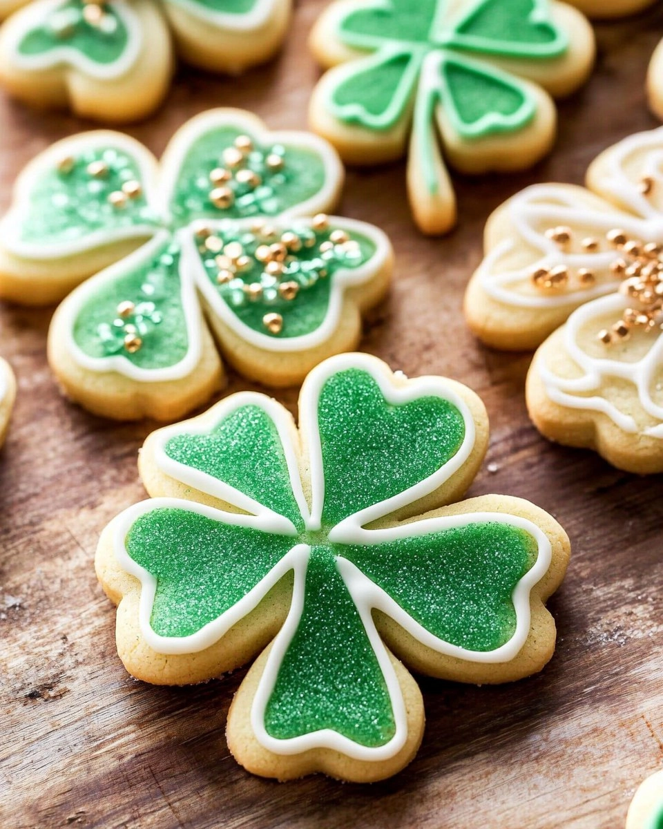 Shamrock Sugar Cookies | Decorated St Patrick's Day Cookies