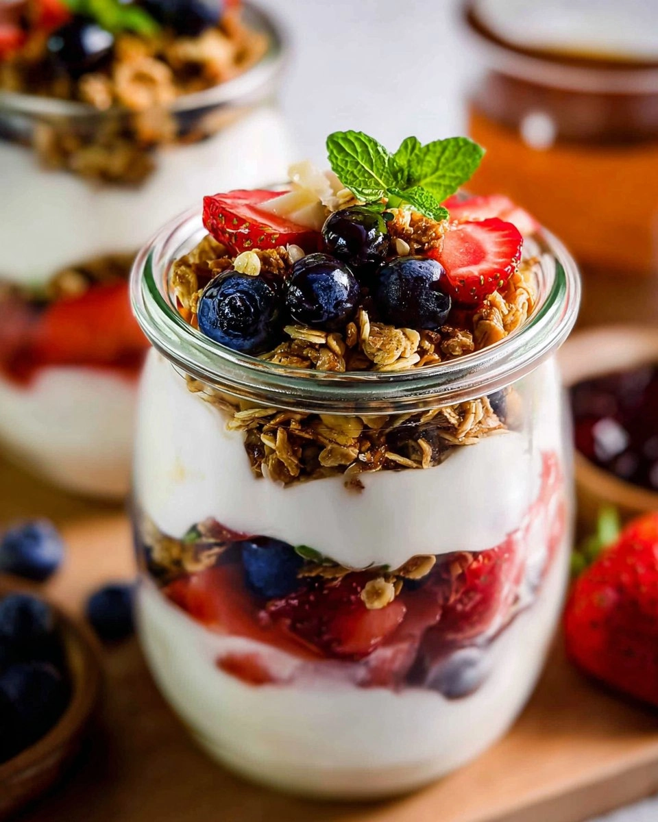 Simple Fruit & Yogurt Parfaits with Granola (Customizable)