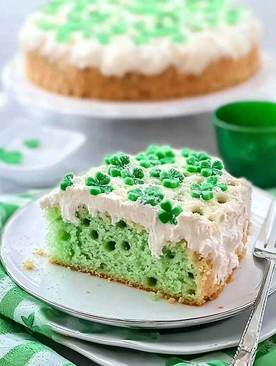 St. Patricks Day Lime Poke Cake 136 St. Patricks Day Lime Poke Cake
