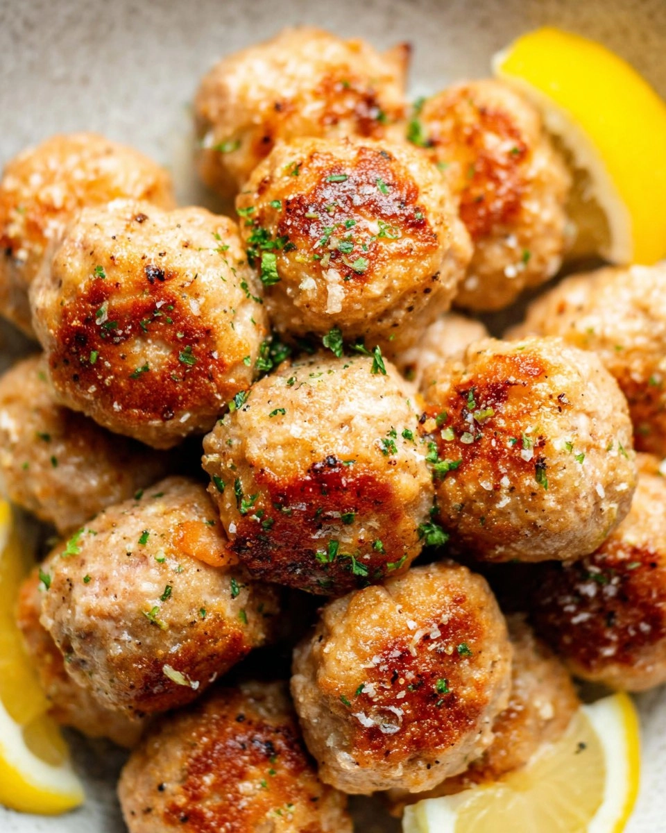 30-Minute Baked Lemon Chicken Meatballs