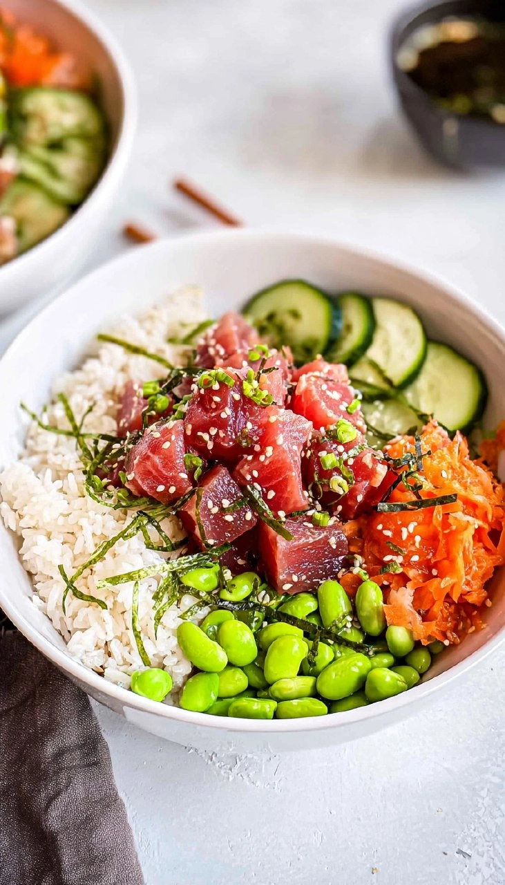 Ahi Tuna Poke Bowls 102 Ahi Tuna Poke Bowls