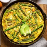 Asparagus-Frittata-with-Goat-Cheese-Sweet-Potatoes-Recipe