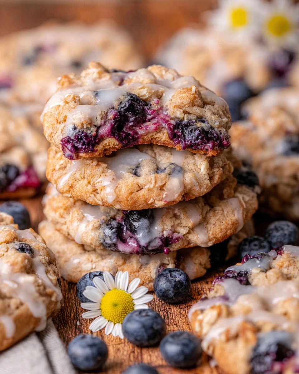 Blueberry Coffee Cake Cookies