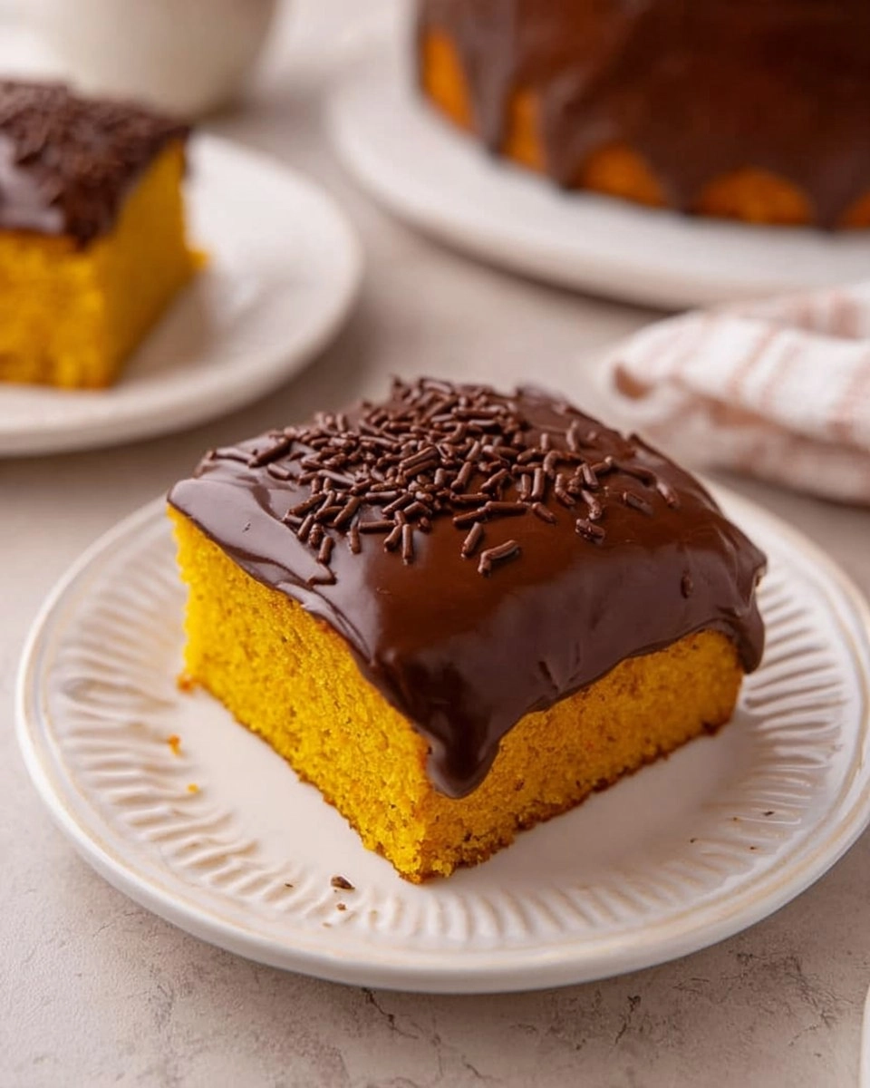 Brazilian Carrot Cake with Chocolate Glaze