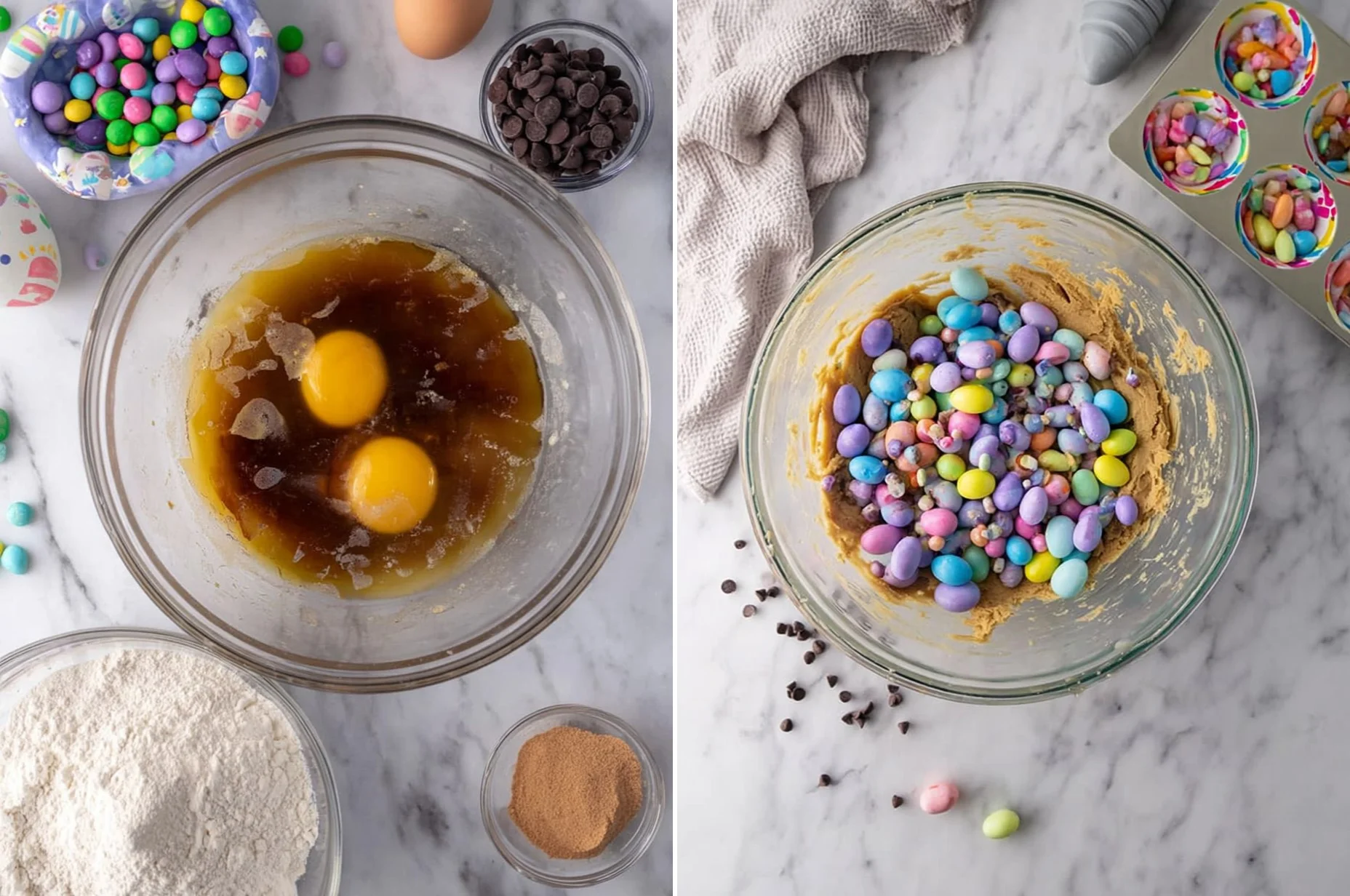 Cadbury Egg Cookie Bars