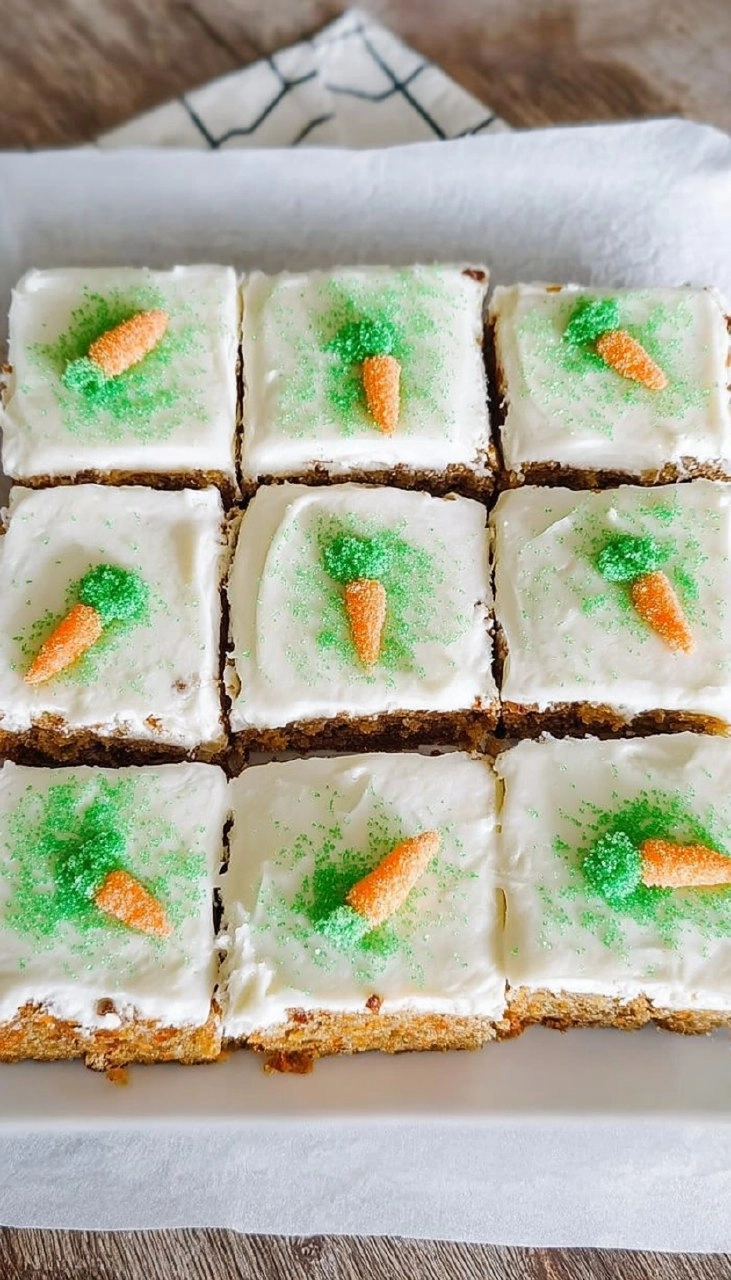 Carrot Cake Bars with Cream Cheese Frosting 145 Carrot Cake Bars with Cream Cheese Frosting