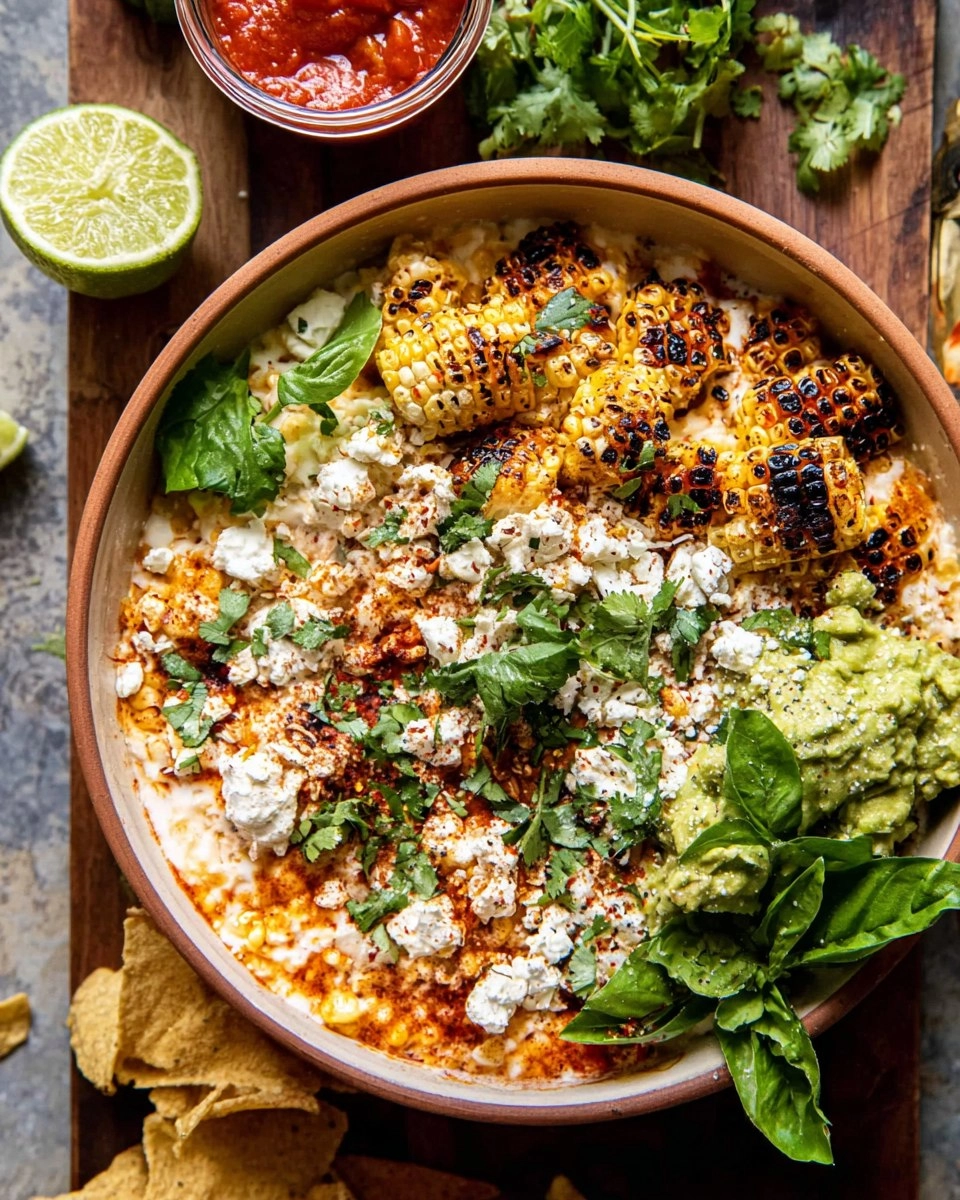 Cinco de Mayo Street Corn Dip & Guacamole Board