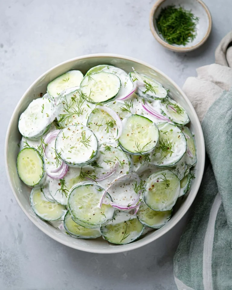 Creamy-Cucumber-Salad-with-Sour-Cream-Dill-Recipe