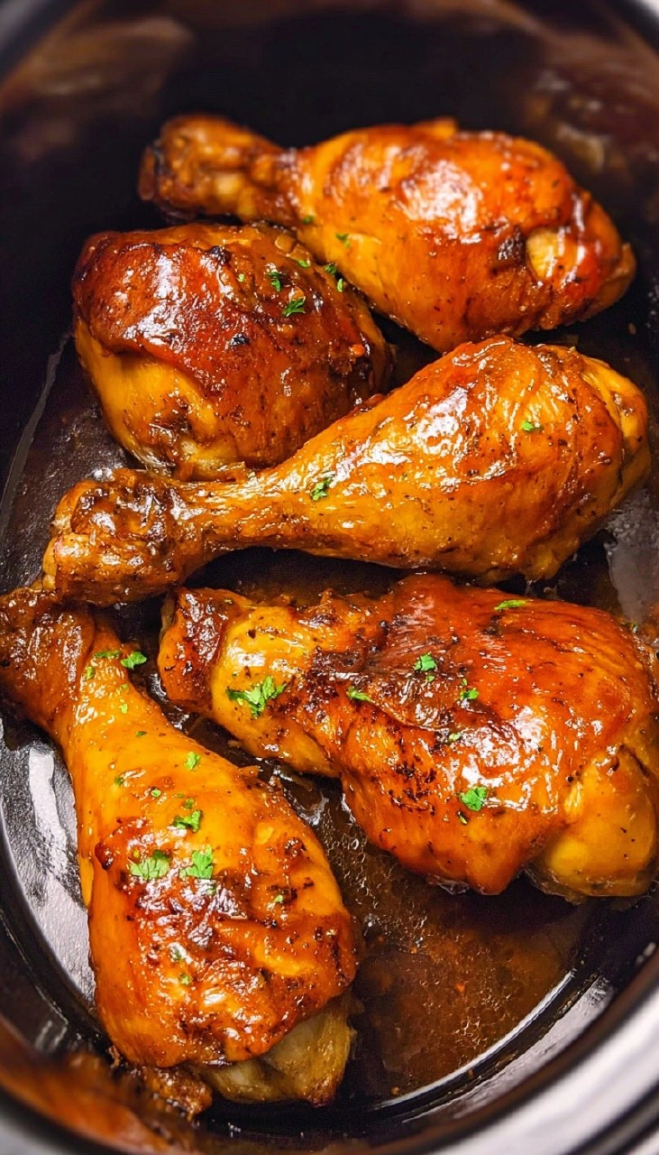 Crockpot Cherry Cola Chicken Drumsticks