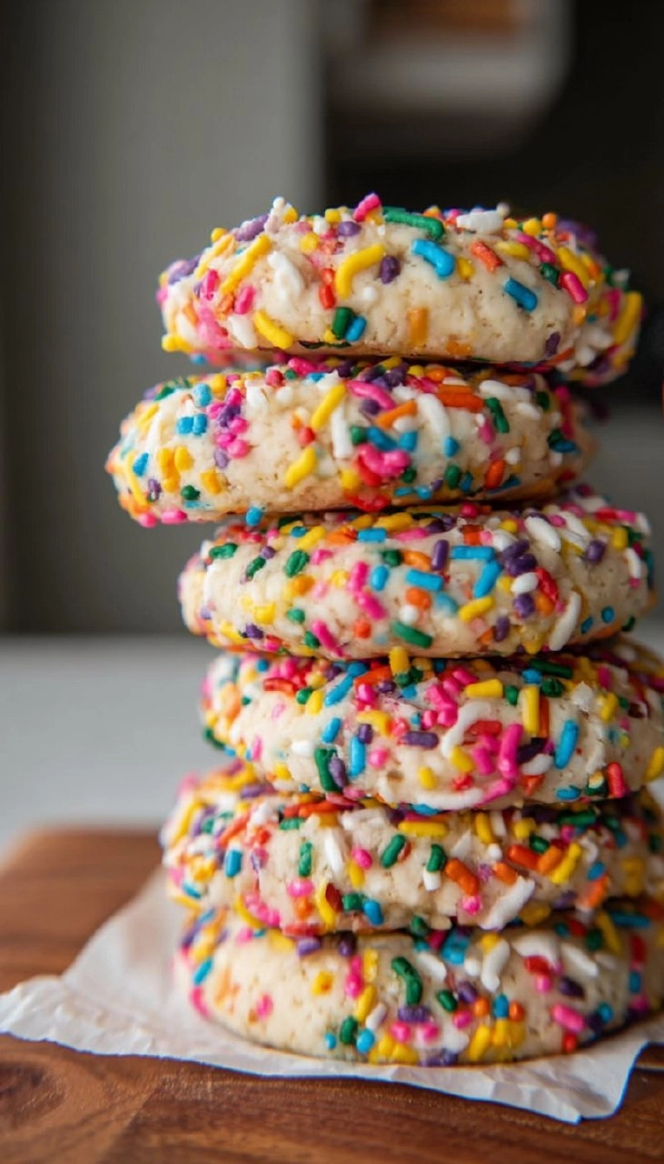 Easy Confetti Cookies 