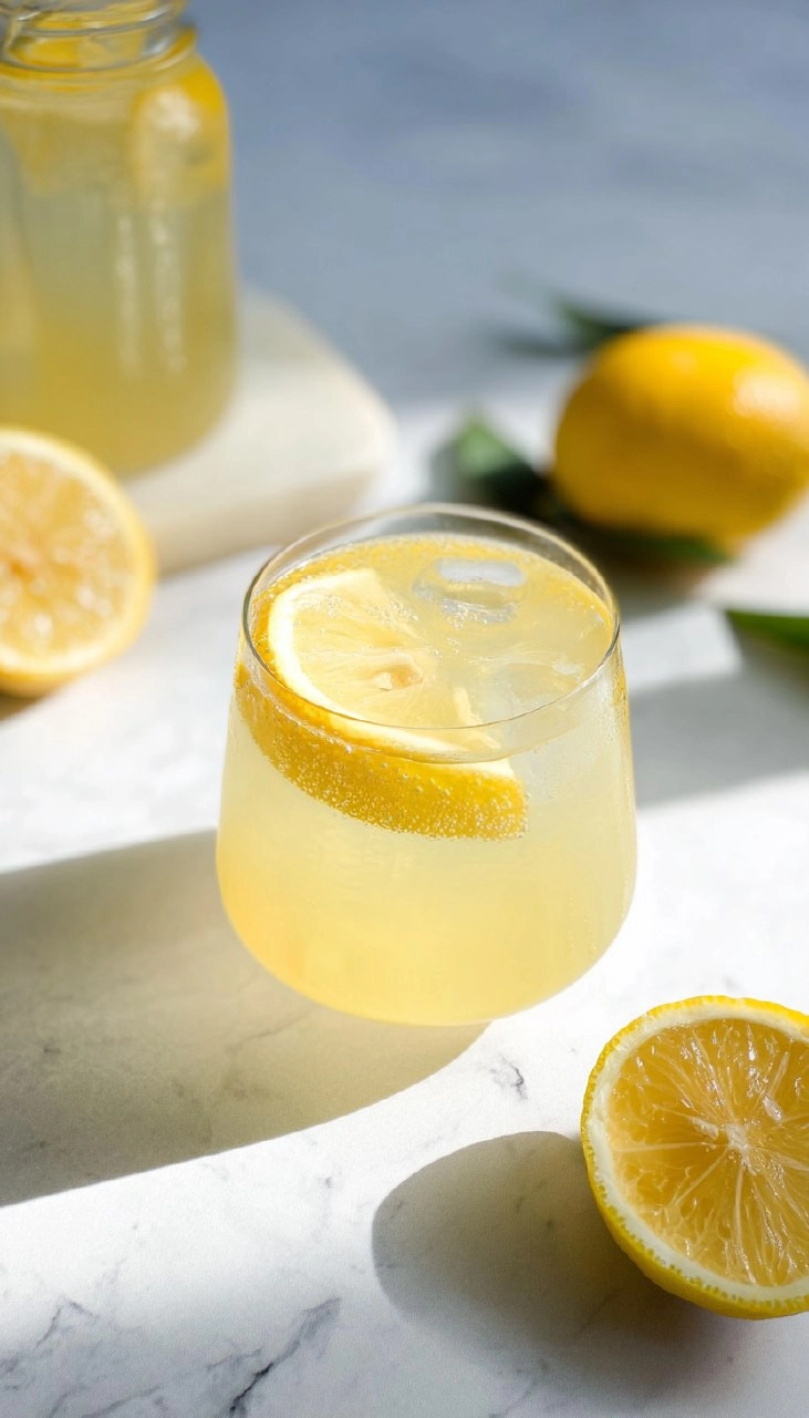 Easy Sparkling Lemonade Mocktail