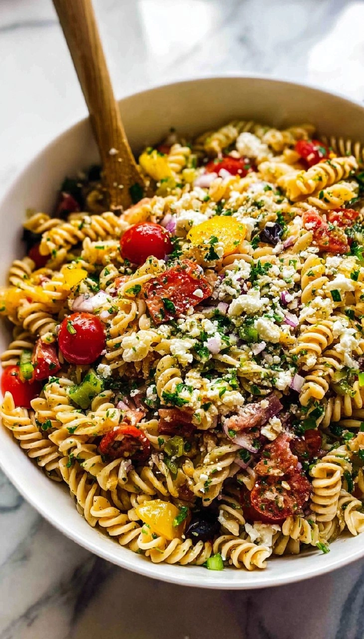 Easy Summer Pasta Salad (4 Ingredients) 110 Easy Summer Pasta Salad (4 Ingredients)