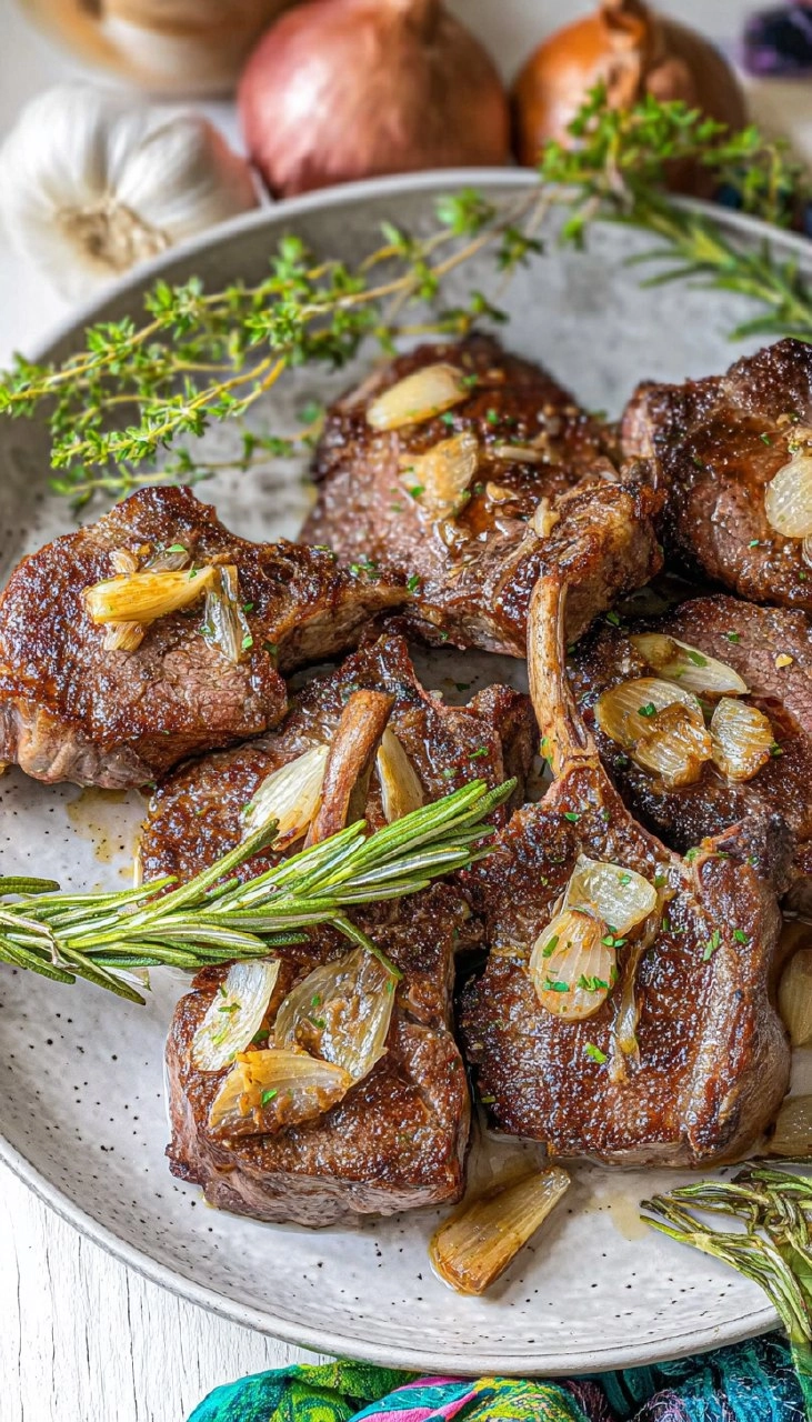 Garlic Butter Lamb Chops