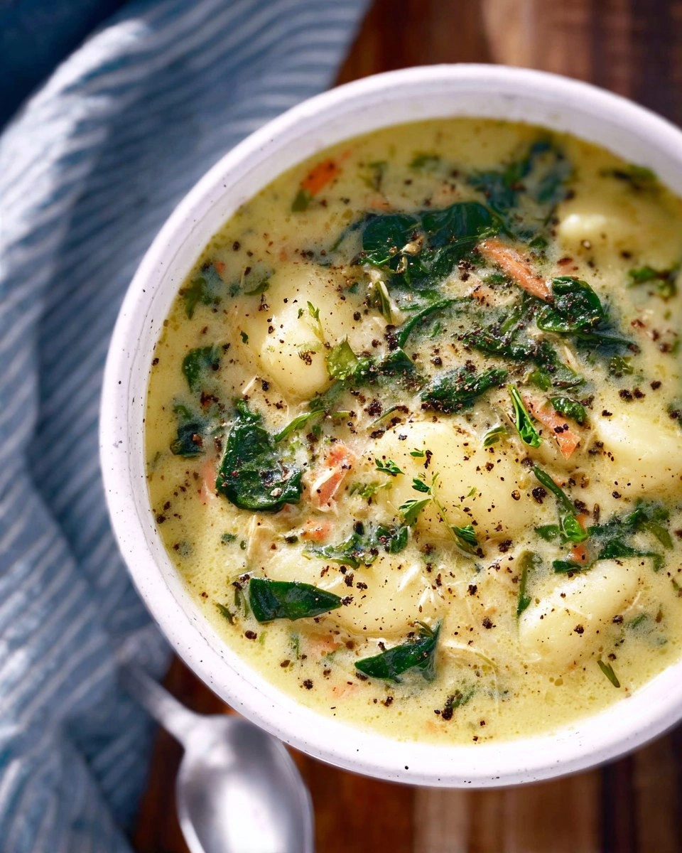 Gnocchi And Spinach Soup