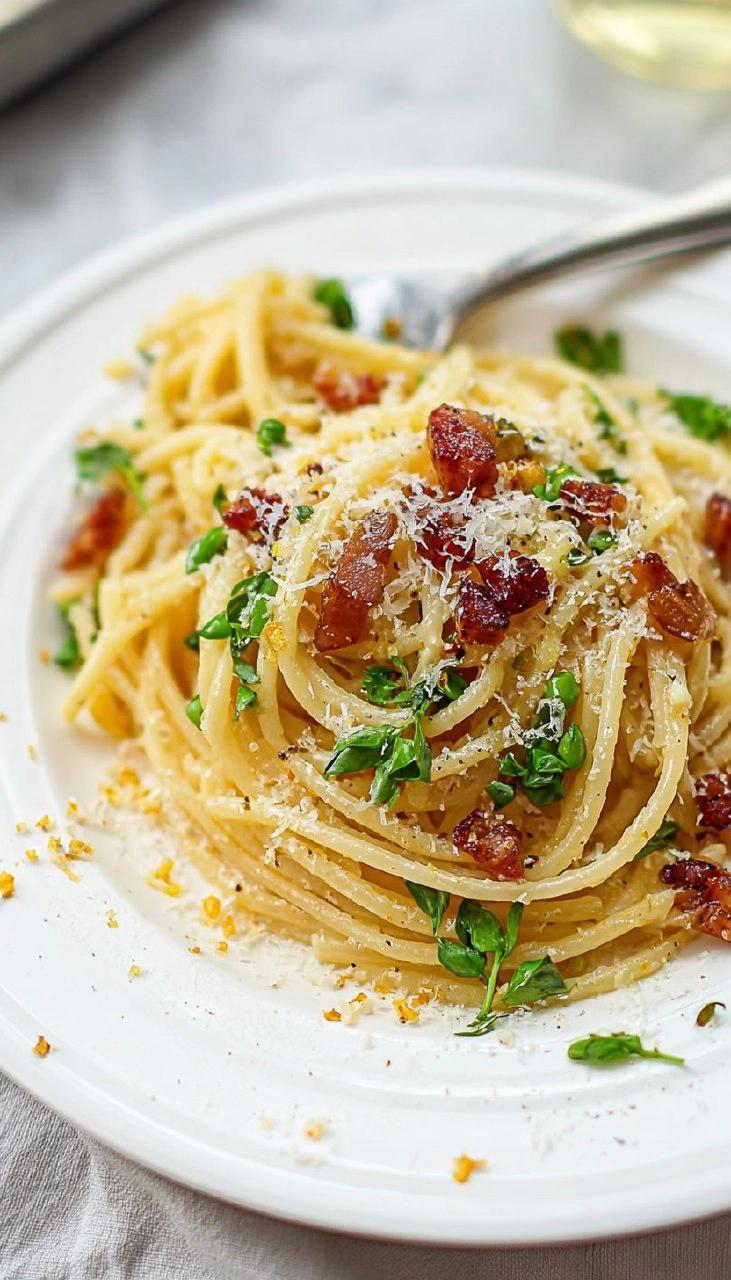 Homemade Spaghetti Carbonara | Authentic Roman 5-Ingredient Pasta