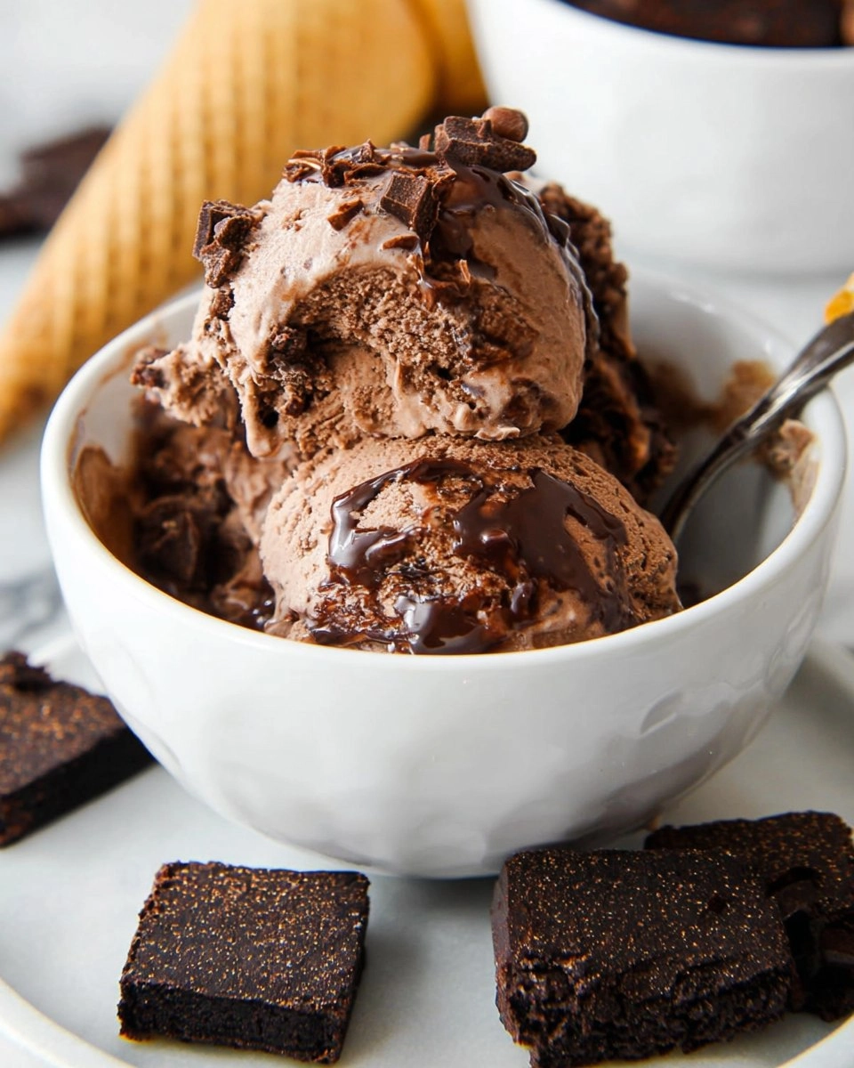 No Churn Chocolate Fudge Brownie Ice Cream 74 No Churn Chocolate Fudge Brownie Ice Cream