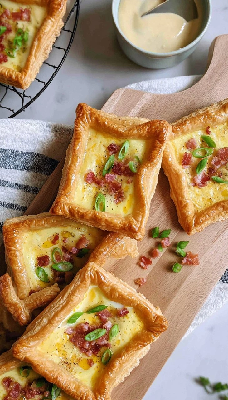 Spring Brunch Puff Pastry Egg Tarts