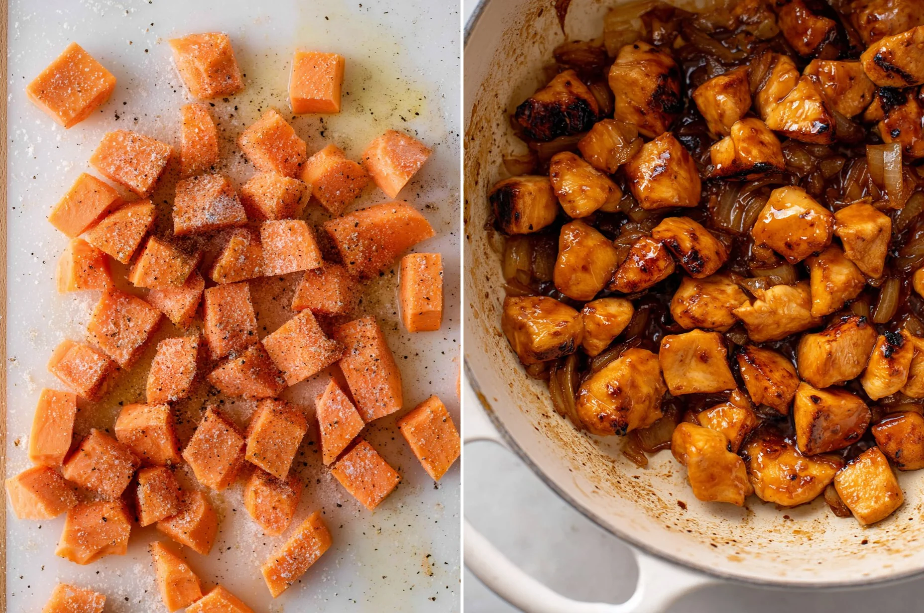 Sticky Orange Salmon Bowls