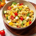Summer Pasta Salad with White Balsamic Vinaigrette 101 Summer-Pasta-Salad-with-White-Balsamic-Vinaigrette-Recipe