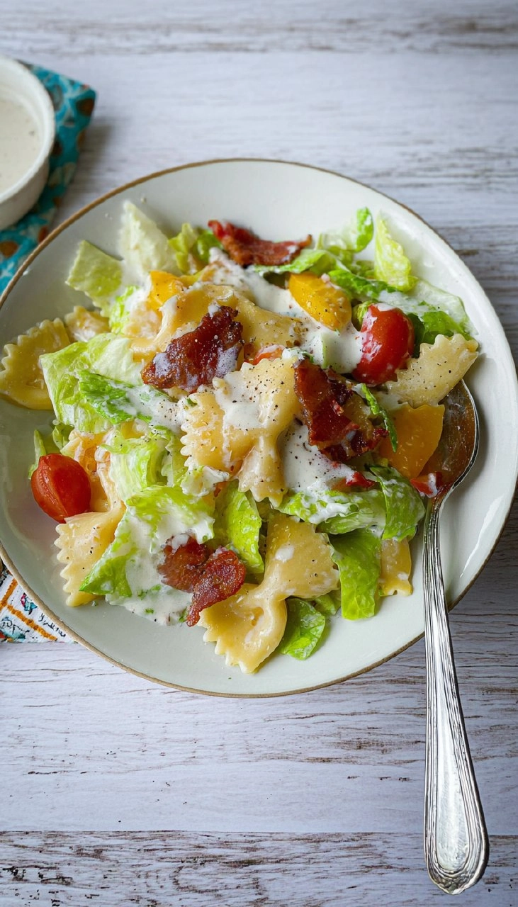 BLT Pasta Salad with Buttermilk Ranch Dressing