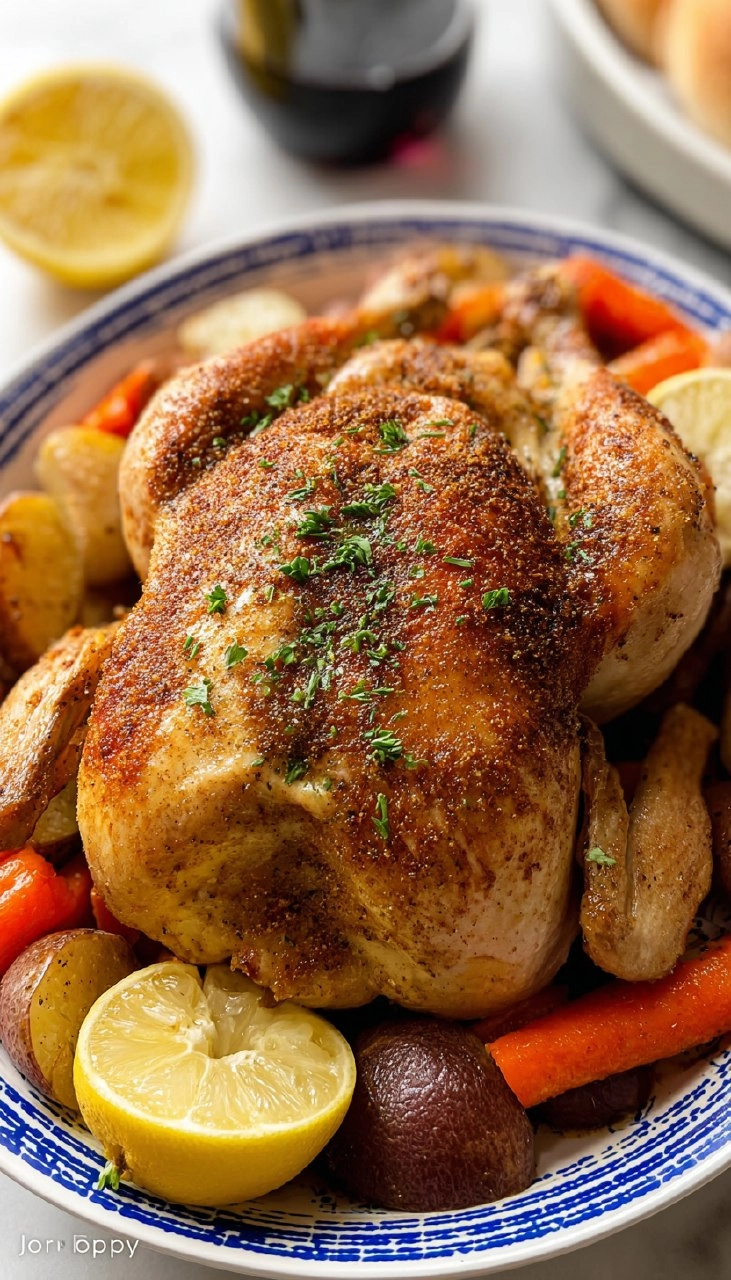 Crockpot Whole Chicken (10 Minute Prep)