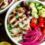 Greek-Chicken-Bowls-with-Lemon-Garlic-Tahini-Sauce-Healthy-Mediterranean-Bowls-Recipe