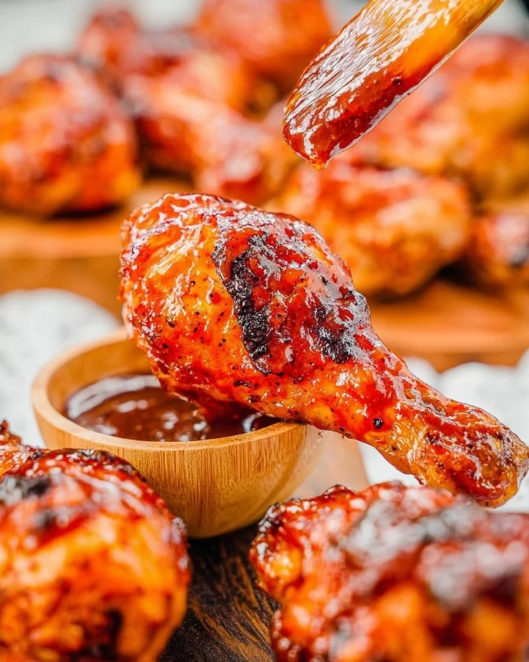 Grilled-BBQ-Chicken-Drumsticks-Sticky-Smoky-Summer-Cookout-Chicken-Recipe
