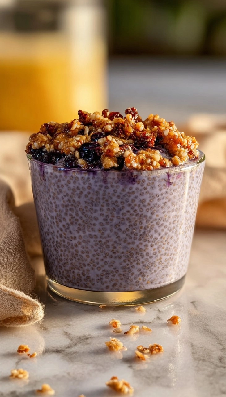 Lemon Blueberry Muffin Chia Pudding