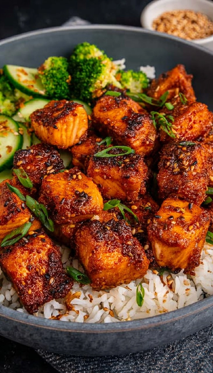 Air Fryer Salmon Bites