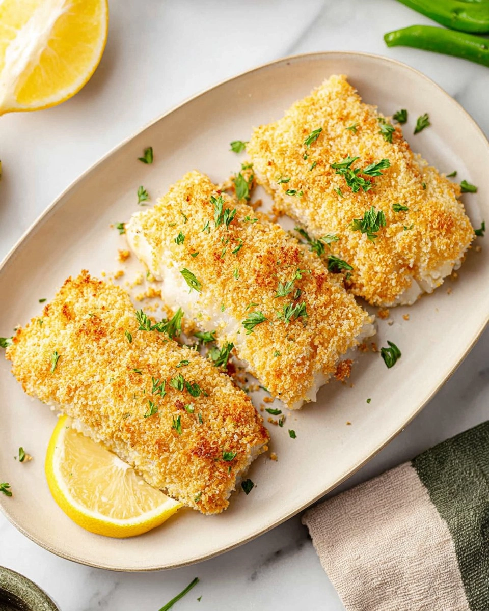 Baked Cod With Panko Bread Crumbs