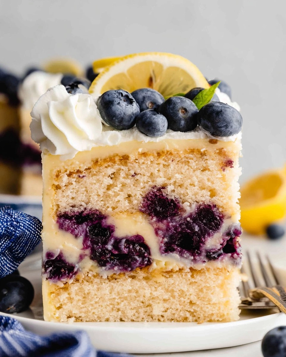 Blueberry Lemon Icebox Cake