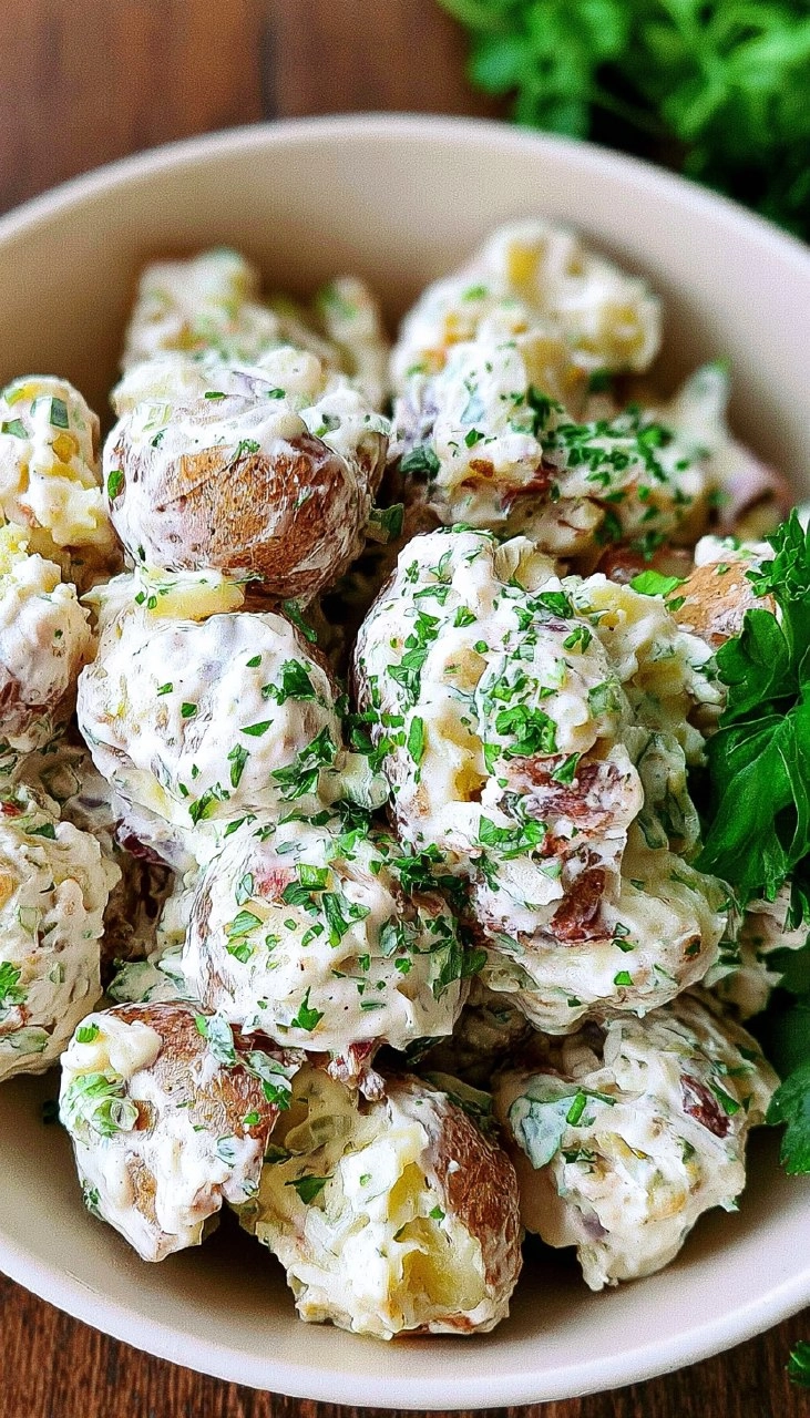 Buttermilk Smashed Potato Salad | Creamy BBQ Side for Memorial Day