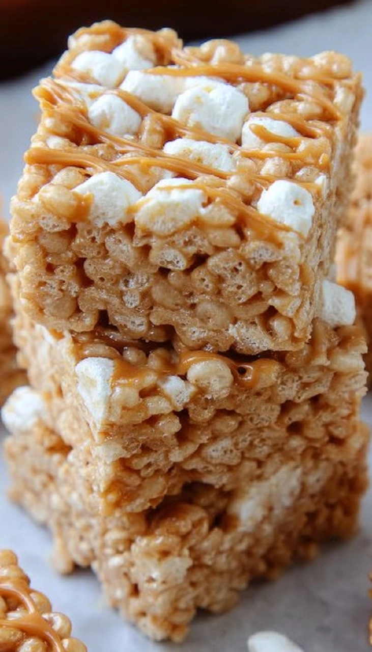 Caramel Rice Krispie Treats