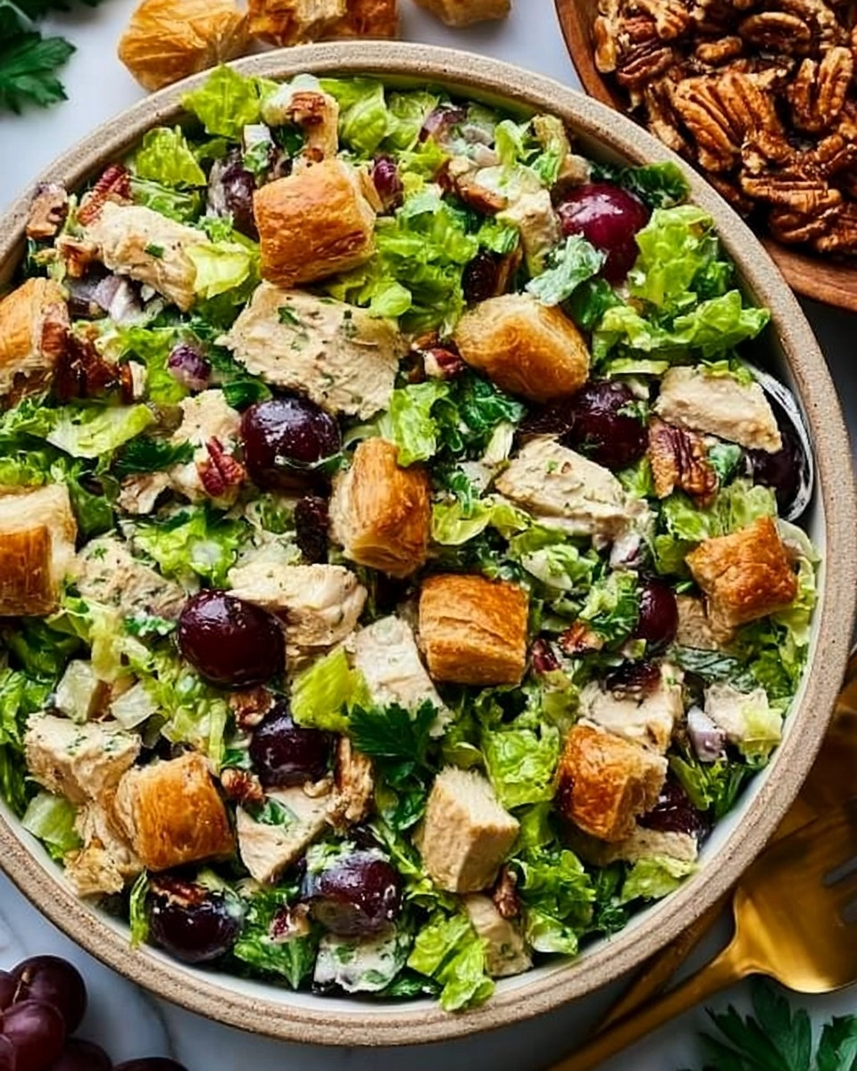 Chicken Salad with Grapes, Pecans, and Croissant Croutons 124 Chicken Salad with Grapes, Pecans, and Croissant Croutons